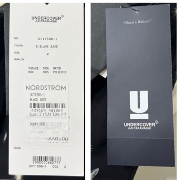 Undercover Jun Takahashi Cat Printed Rayon Shorts Black White New Size 2 - Picture 12 of 15